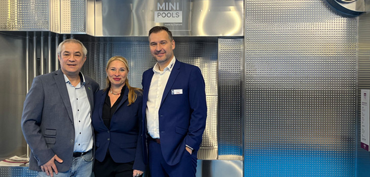 Michael Visser, Angela Herrmann and Martin Bednar (Diamant Unipool)