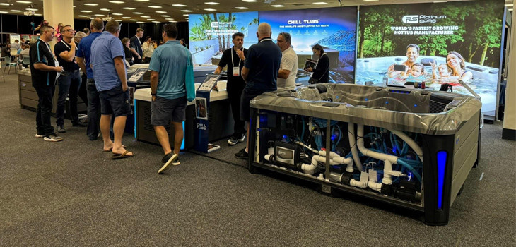 Superior Wellness stand at SPLASH! Pool & Spa Trade Expo