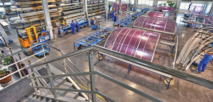 Site de production d'abris Aquacomet