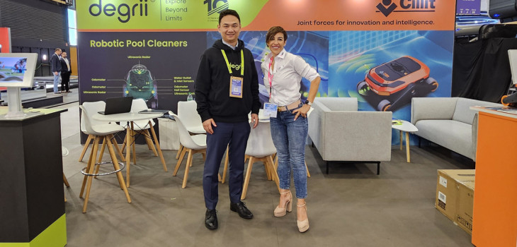 Degrii Fei, CEO et fondateur de Dregrii et Naty Lopez, COO de BWT Pool
