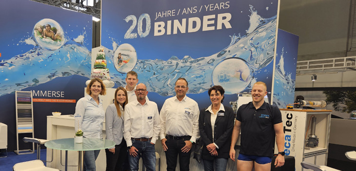  Binder sur le stand &agrave; aquanale 2023 