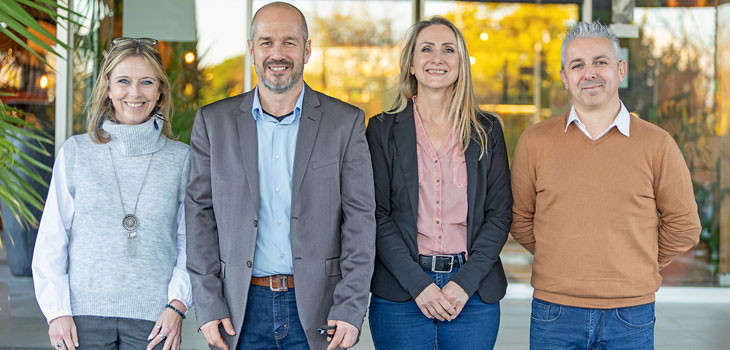 Fabienne AUBERT, Pierre CAVALLONI, C&eacute;line MANQUE et Serge DE NARDIS Blue DEP