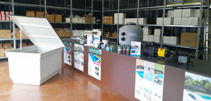 Entrep&ocirc;t d'equipements piscines de CPA France pr&egrave;s de St-Etienne