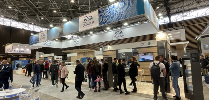 Le stand de CF Group &agrave; Piscine Global Europe