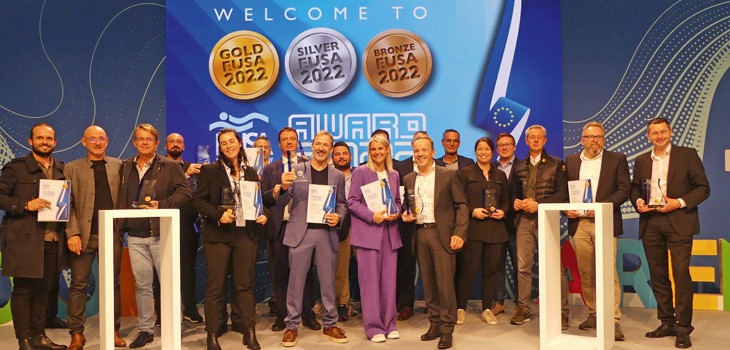 Les laur&eacute;ats Gold EUSA Awards 2022 Piscine Global Europe