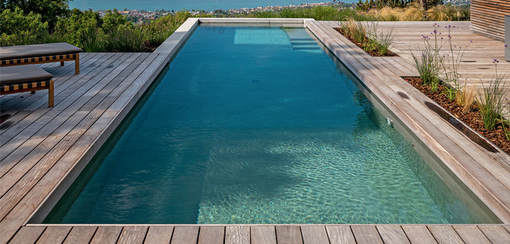 PURE piscine Carr&eacute; bleu