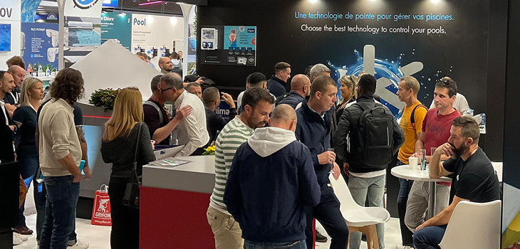 Remise des troph&eacute;es sur le stand Klereo lors du salon Piscine Global Europe 2022