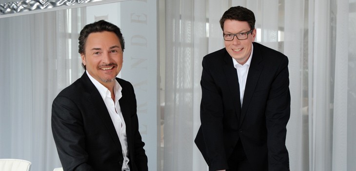 Les g&eacute;rants de Speck Pumpen : Hermann Speck et Armin Herger