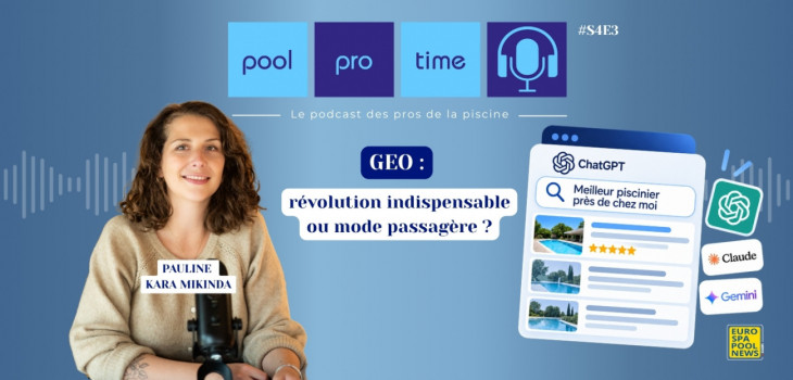 pool,pro,time,podcast,pauline,kara,mikinda,GEO,SEO,intelligence,artificielle,IA,ChatGPT,marketing,digital,visibilite,piscine,piscinier