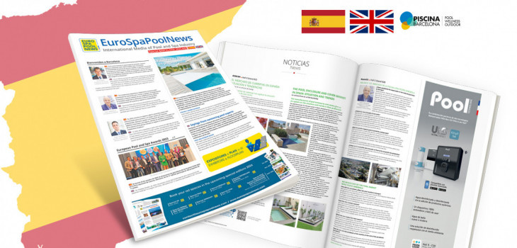EuroSpaPoolNews Special Barcelona 2025, bilingue anglais/espagnol Piscina Barcelona 