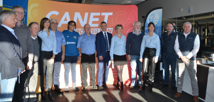 L'&eacute;quipe de Fluidra et Analia PIGREE au Centre de Natation Arlette Franco de Canet en Roussillon