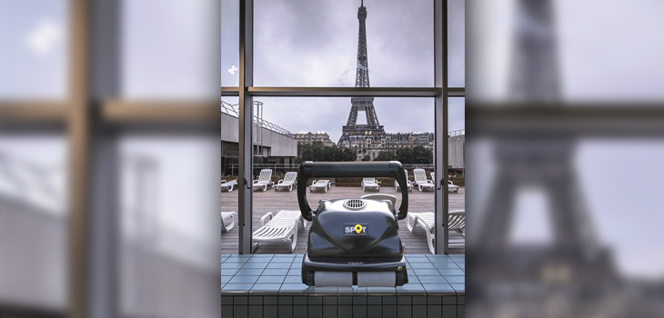 Hexagone robot Spot Mairie de Paris nettoyage de ses 41 piscines municipales 2021 &agrave; 2025