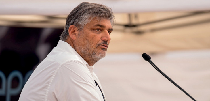 Beno&icirc;t Fretin, pr&eacute;sident du Groupe YDEO, lors de son allocution &agrave; l&rsquo;inauguration