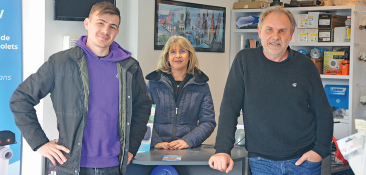 Quentin, Val&eacute;rie et Pascal Haptel