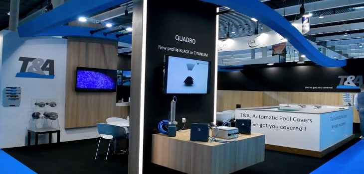 La lame Quadro pr&eacute;sent&eacute;e sur le salon Piscina&Wellness Barcelona 2021