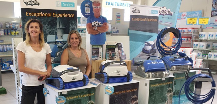 Revendeur agr&eacute;&eacute; Dolphin Piscines Serre Ruoms op&eacute;ration Testez un robot Dolphin 2019