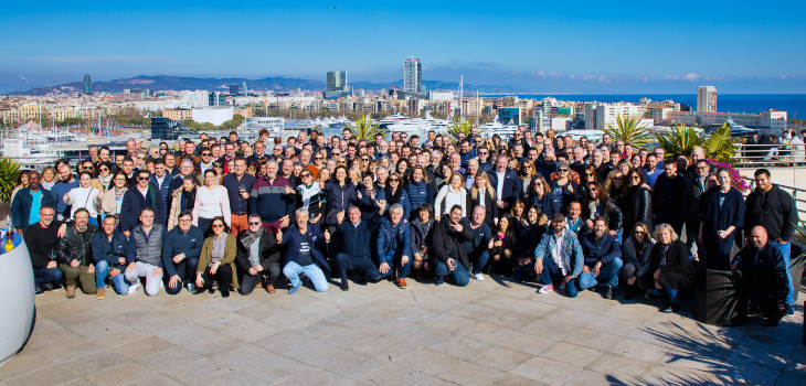 Les concessionnaires Everblue Piscines r&eacute;unis au Gran Marina H&ocirc;tel de Barcelone