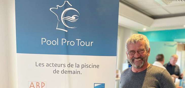 Etienne Rollet, piscinier, &eacute;tait au Pool Pro Tour de Fr&eacute;jus