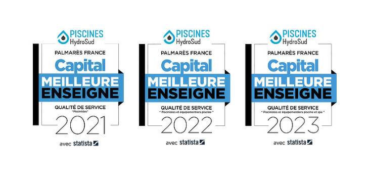 Le r&eacute;seau Piscines HydroSud &eacute;lu premier pour la 3&egrave;me ann&eacute;e cons&eacute;cutive