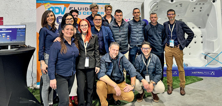 &Eacute;quipes de Fluidra &agrave; l'agence Pro Center de Puget-sur-Argens