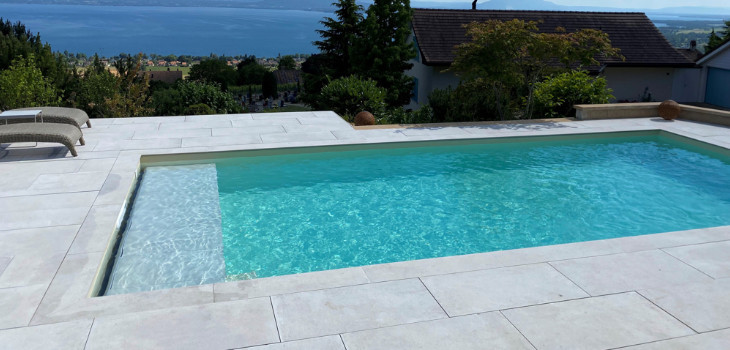R&eacute;alisation Espace Pro Piscine Concessionnaire Mondial Piscine en Suisse