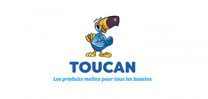 Le nouveau logo Toucan avec &eacute;criture en bleu