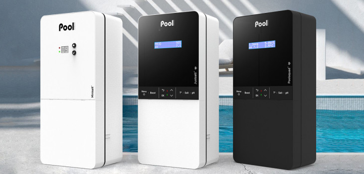 &eacute;lectrolyseurs sel piscine premium Minisalt, Justsalt Poolsquad haut gamme Pool Technologie