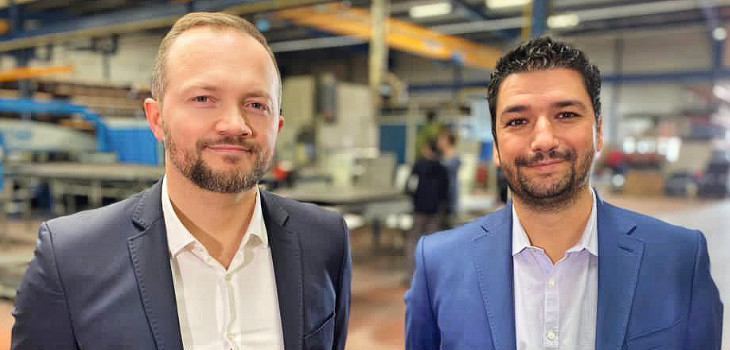 C&eacute;dric WATTRELOS et Miguel FERRAZ, dirigeants de Piscine Steel