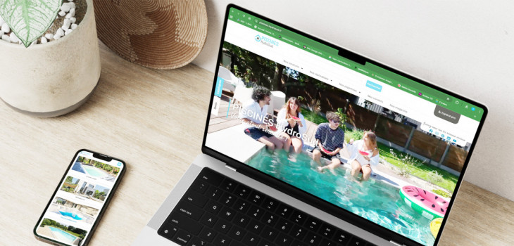 Nouveau site web Piscines HydroSud