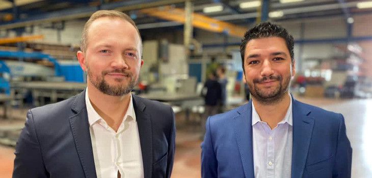 C&eacute;dric Wattrelos et Miguel Ferraz, dirigeants de Piscine Steel
