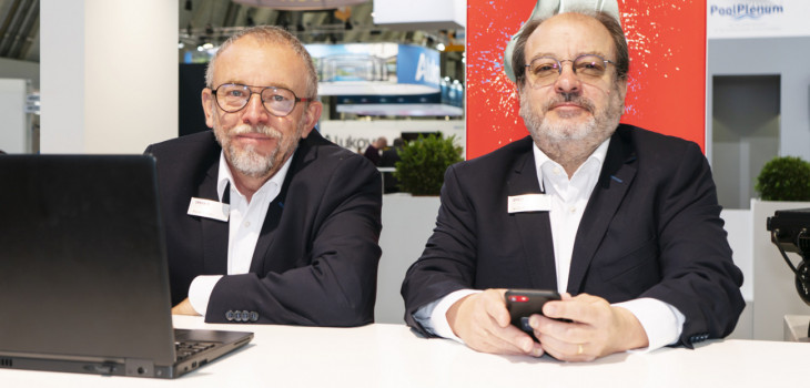 A gauche Pascal Fleutelot, à droite Bruno Rethoret Speck Pumpen
