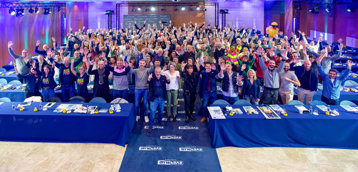 Concessionnaires, fournisseurs et partenaires d'Everblue r&eacute;unis au Gran Marina H&ocirc;tel de Barcelone 
