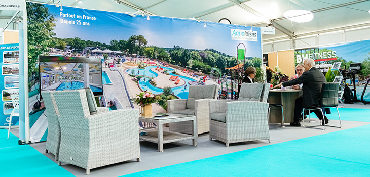 stand Aqualoisirs sur le salon Atlantica 2022