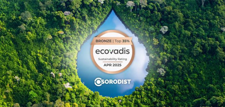 Médaille de bronze EcoVadis pour Sorodist 
