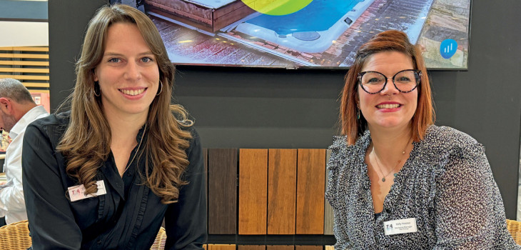 Elise Casanova, responsable Marketing Walter Pool et Kelly Hosten, Responsable Marketing T&A Group