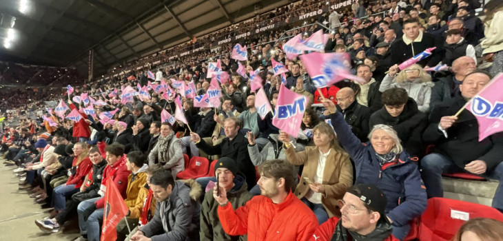 Les clients BWT Pool Products lors du match Stade Rennais - LOSC Lille le 4 f&eacute;vrier 2023