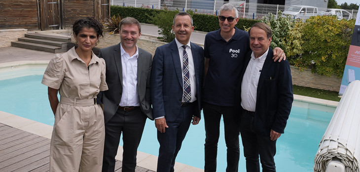 De gauche &agrave; droite : Sarah Grard, Nicolas Osanno, St&eacute;phan Rossignol, Philippe Grard et Yvon Bourrel