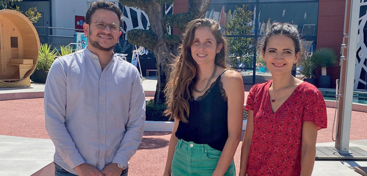 Neal Elbaz, Charl&egrave;ne Fourot et Violetta Jovanovic Poolstar