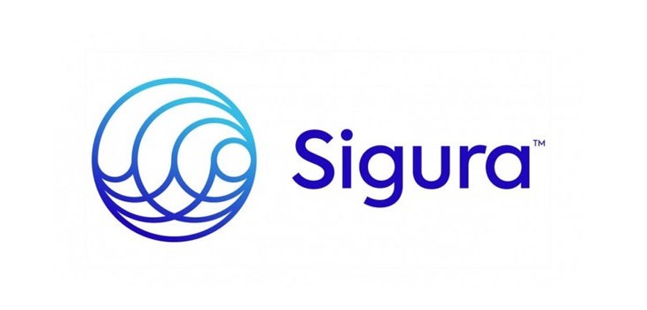  logo de la nouvelle soci&eacute;t&eacute; Sigura Water care traitement de l'eau piscines et spas