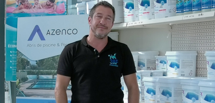 Fr&eacute;d&eacute;ric Lops, associ&eacute; de 3afpiscines et partenaire distributeur d'Azenco Pro