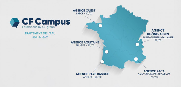 carte france fromations CF Campus CF group