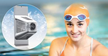 Die Leistungsschwimmerinnen Elena Krawzow und Jessica Vall botschafterinnen Binder 