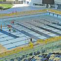 Piscine Castiglione r&eacute;alise le plus grand fond mobile de piscine du monde