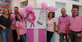 Beau bilan pour l'op&eacute;ration Octobre Rose 2023 dans les agences BWT Pool Products