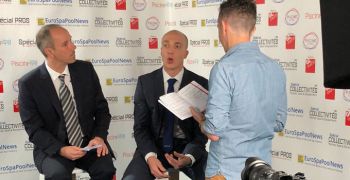 Brice Nicolas, Directeur Europe de la soci&eacute;t&eacute; Pentair et Matthieu Selva Product Manager Aquatic Systems, invit&eacute;s du Pool Studio Eurospapoolnews 2018