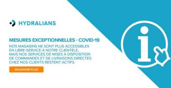 HYDRALIANS France : encore 25 agences ouvertes et s&eacute;curis&eacute;es	