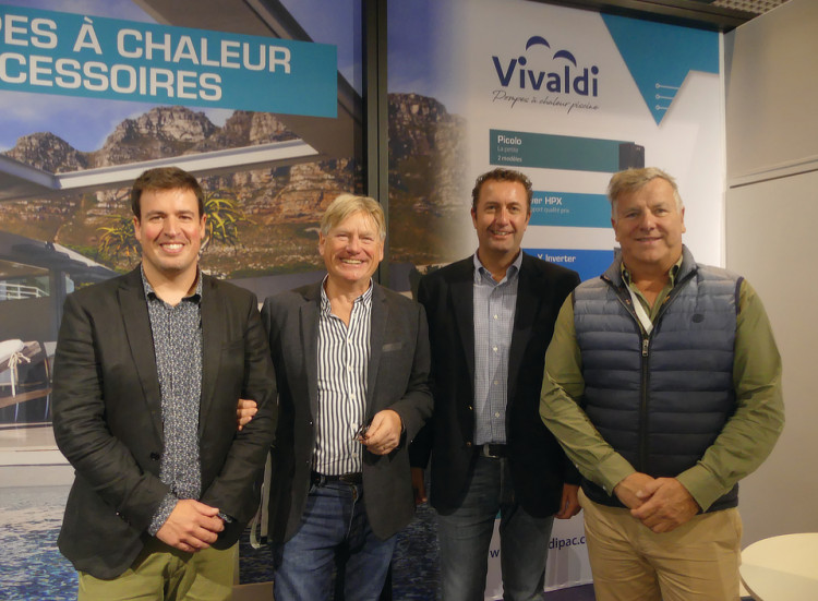 Yann DE LA HOUSSAYE Directeur des Ventes, Jean-Jacques LOUCHE C&eacute;dant Vivaldi, G&eacute;rald BINOCHE Directeur G&eacute;n&eacute;ral Groupe, Bruce MARTIN C&eacute;dant Vivaldi 