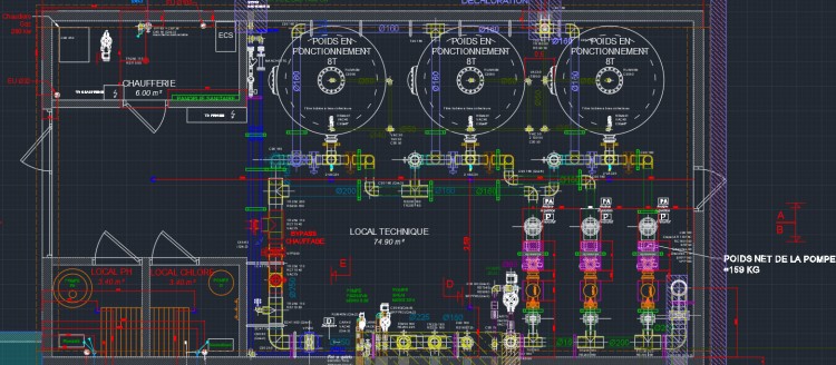 outil de mod&eacute;lisation Technic Conseils installation &eacute;quipements espaces aquatiques