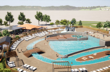 Une finition originale et durable pour l&rsquo;espace aquatique d'un camping