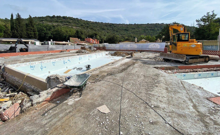 chantier r&eacute;novation esprit piscine